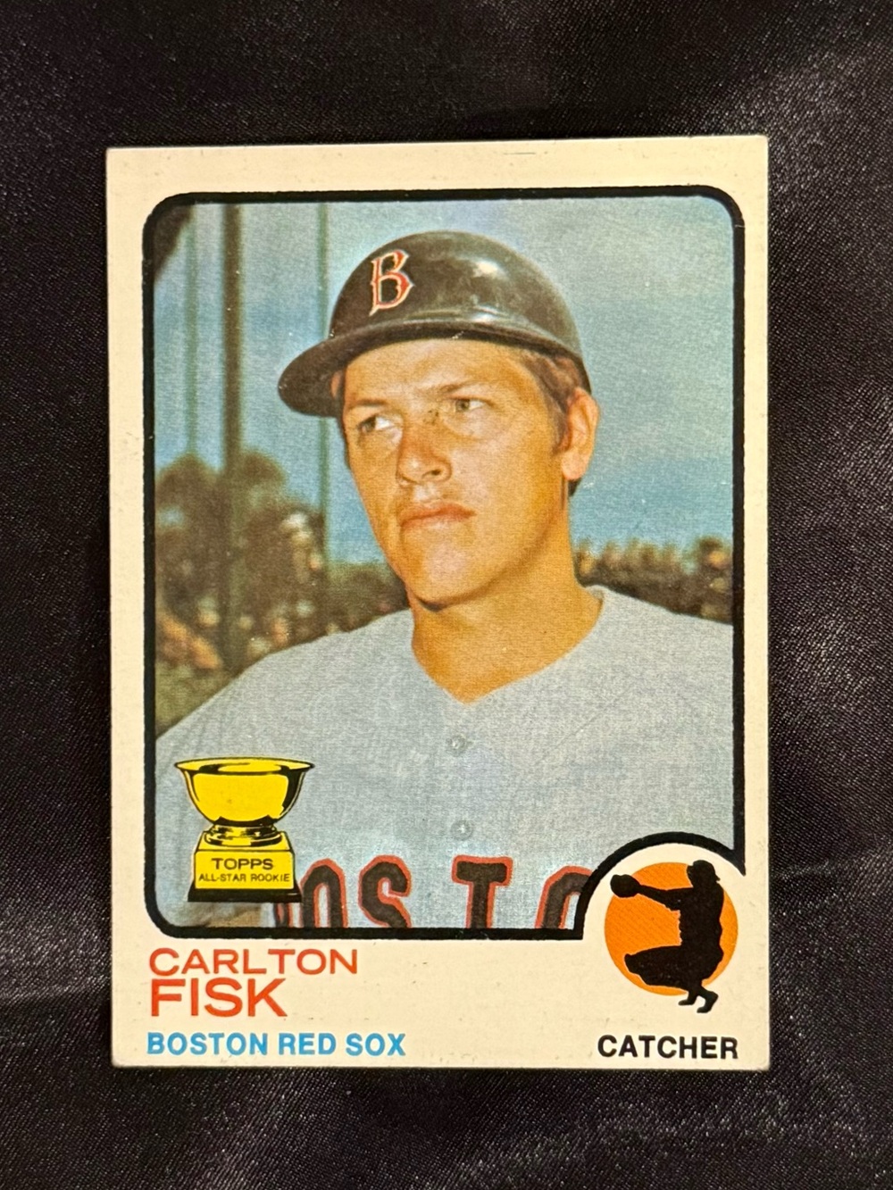 Carlton Fisk #193, Topps, HOF, 1973, Boston Red Sox, MT/NM